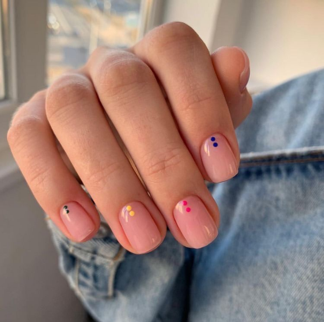 Quickie nail art - Dot Dot Dot