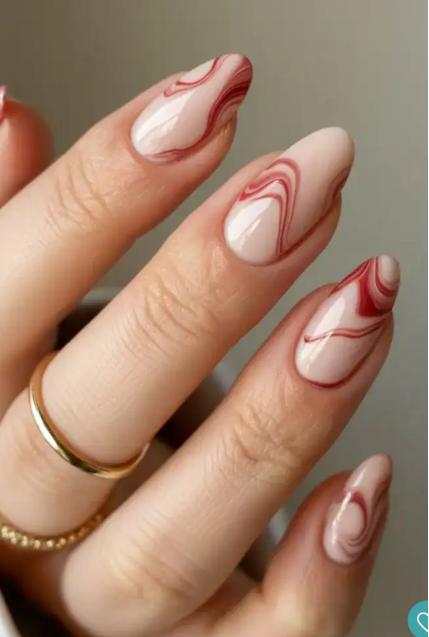 Give Me Twenty nail art - Marble